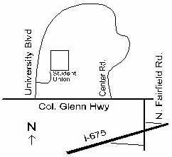 Map to WSU